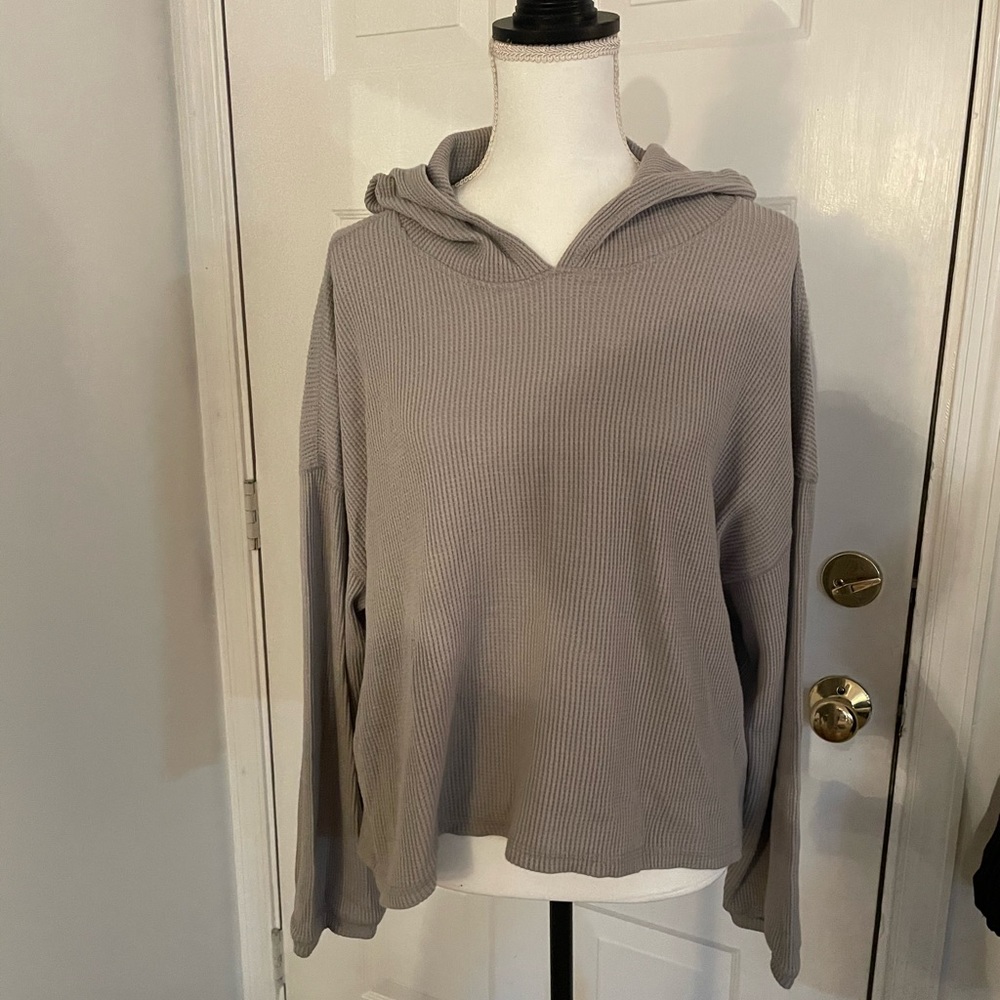 Abercrombie & Fitch Cozy Waffle Knit Hoodie